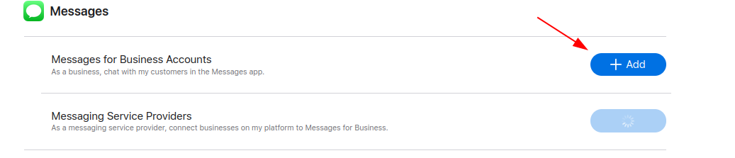 Add Messages for Business Accounts